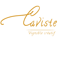logo caviste ecriture manuscrite orange