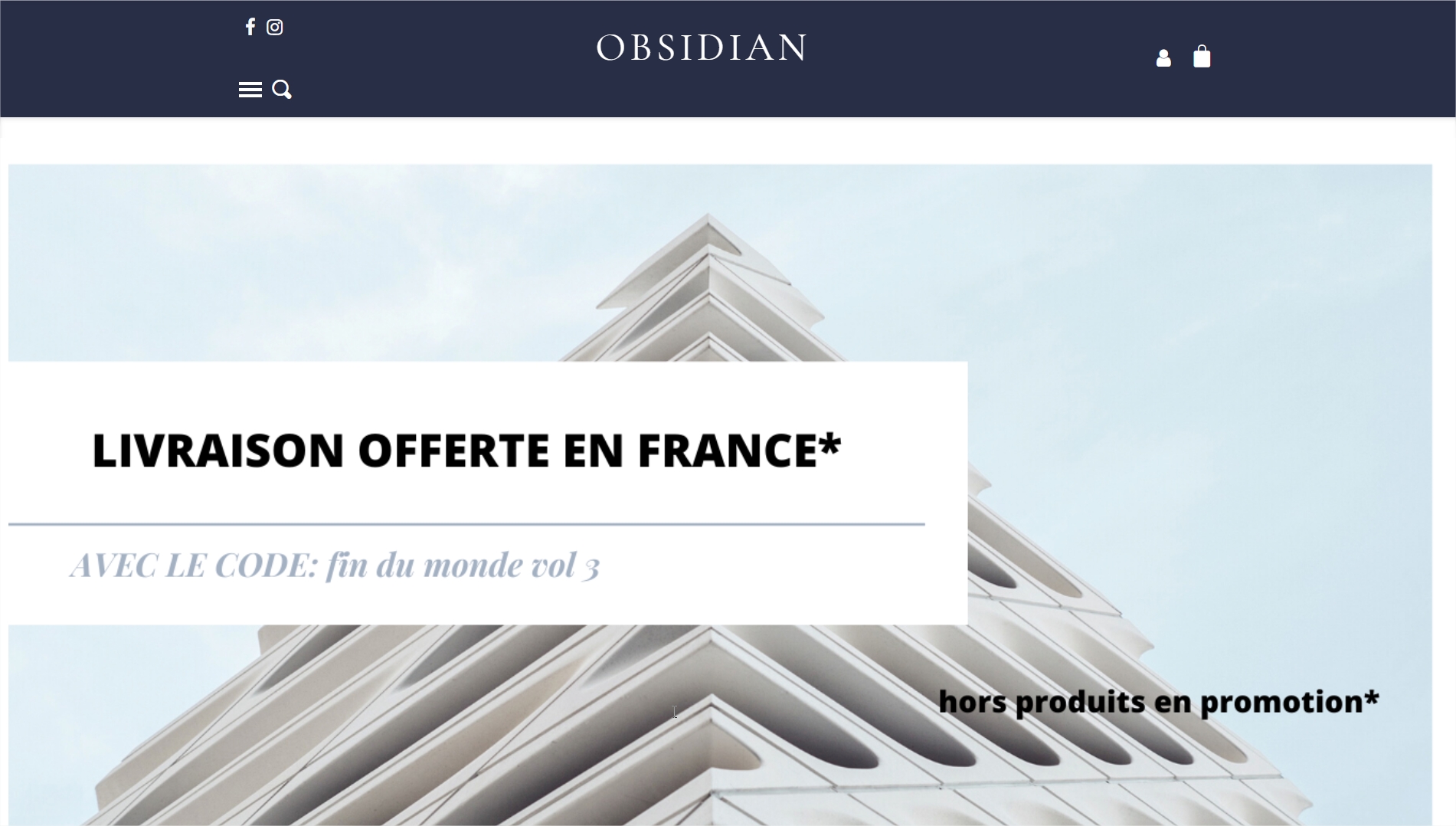 site de vente E-commerce Obsidianleshop